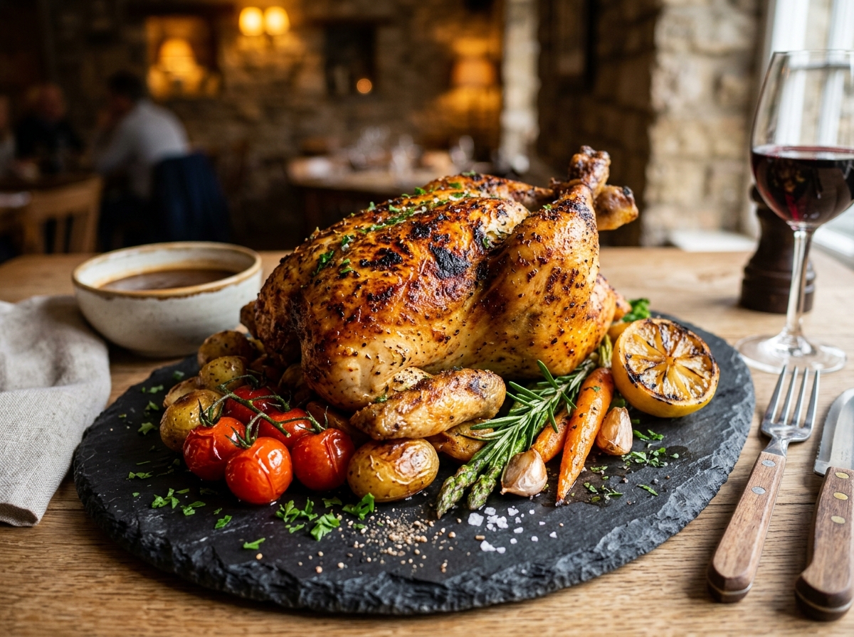 Signature roasted chicken platter